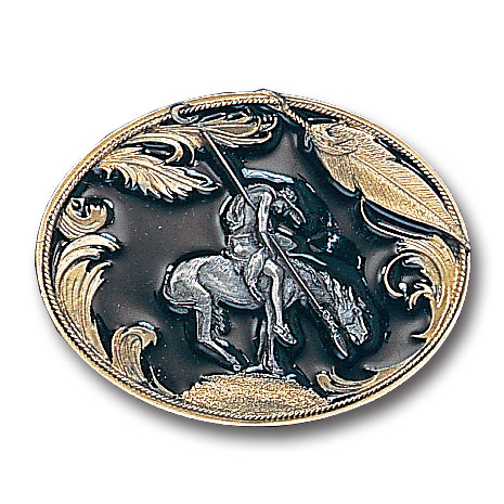 Belt Buckle - End of the Trail (Gold Vivatone)